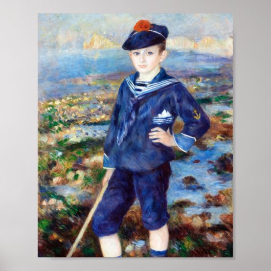 Sailor Boy by Pierre-Auguste Renoir ポスター (正面)