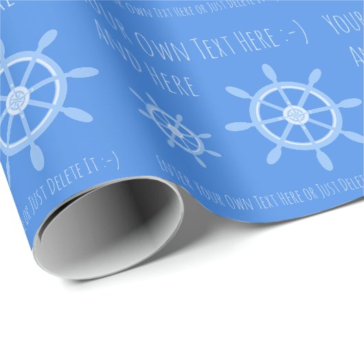 Sailor Captain Boots Owner Personal Gift Template ラッピングペーパー (ロールコーナー)