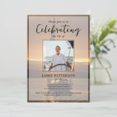 Sailor Captain Celebration of Life Photo Funeral 招待状 (スタンド正面)