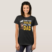 Sailor Father Captain Sailboat  Boat Sailing Dad Tシャツ (正面フル)