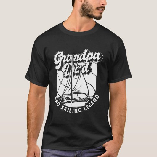 Sailor Grandfather Boat Captain Sailboat Sailing G Tシャツ (正面)