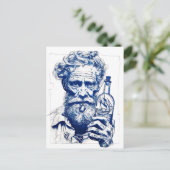 Sailor Holding Bottle Containing Small Model Ship ポストカード (スタンド正面)