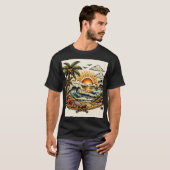 Sailor Jerry Tropical Paradise Tattoo Art Tシャツ (正面フル)