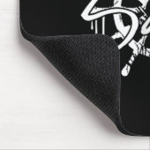 Sailor Ship Steering Wheel Graffiti Drops Sailing  マウスパッド (コーナー)