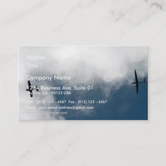 Sailplaneの牽引 名刺 (正面)