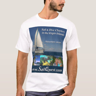 SailQwestの冒険前部デザイン Tシャツ