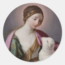 Saint Agnes Catholic Sticker  ラウンドシール