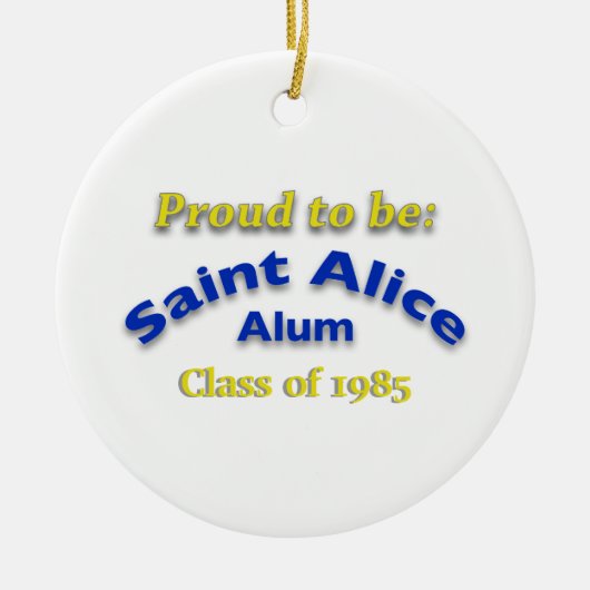 Saint Alice Alum誇りを持った Customizableになる セラミックオーナメント (正面)