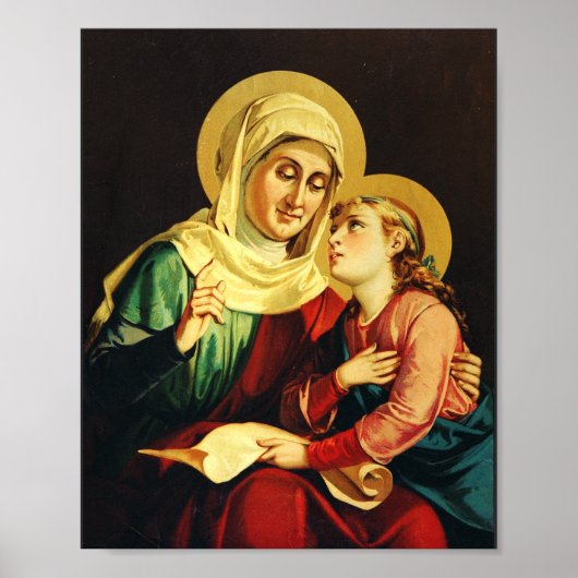 Saint Ann and Virgin Mary ポスター (正面)