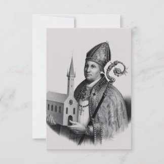 Saint Ansgar Apostle of the North Holy Card サンキューカード