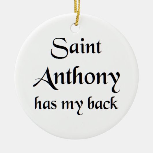 saint anthony セラミックオーナメント (正面)