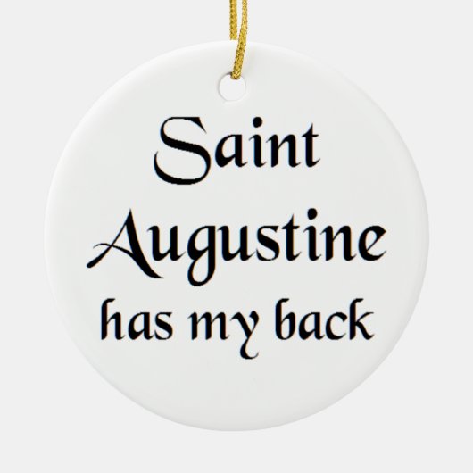 saint augustine coffee mug セラミックオーナメント (正面)