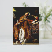 Saint Augustine of Hippo Holy Card  サンキューカード (スタンド正面)