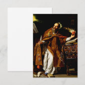 Saint Augustine of Hippo Holy Card  サンキューカード (正面/裏面)