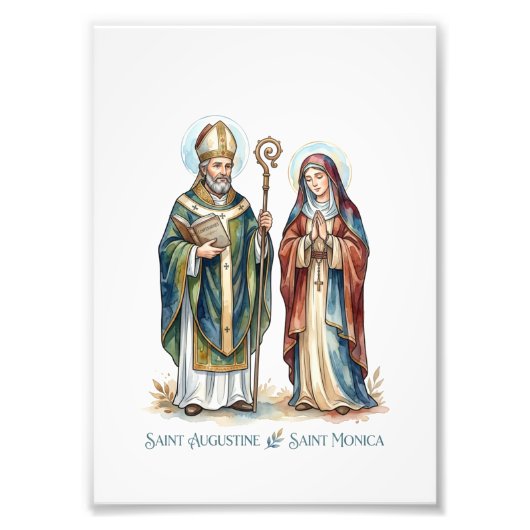 Saint Augustine & Saint Monica フォトプリント (正面)
