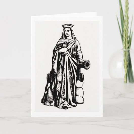 Saint Barbara with chalice and cannon カード (正面)