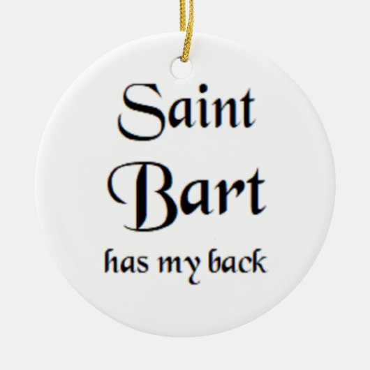 saint bart セラミックオーナメント (正面)