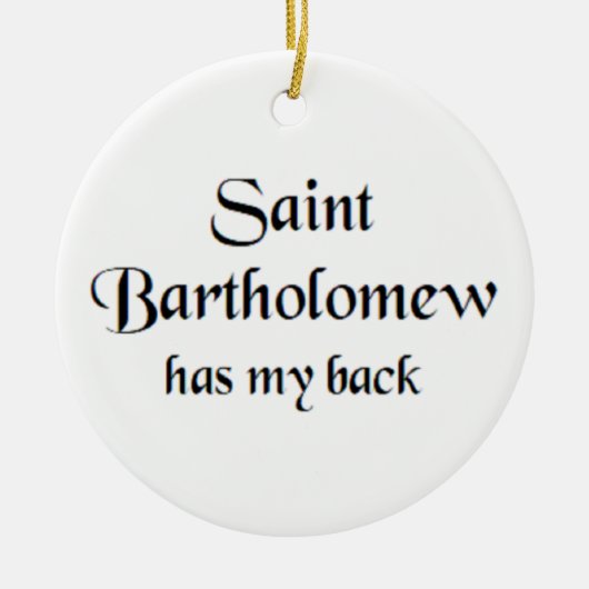 saint bartholomew セラミックオーナメント (正面)