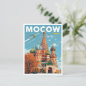 Saint Basil's Cathedral in Moscow ポストカード (スタンド正面)