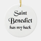 saint benedict セラミックオーナメント (正面)
