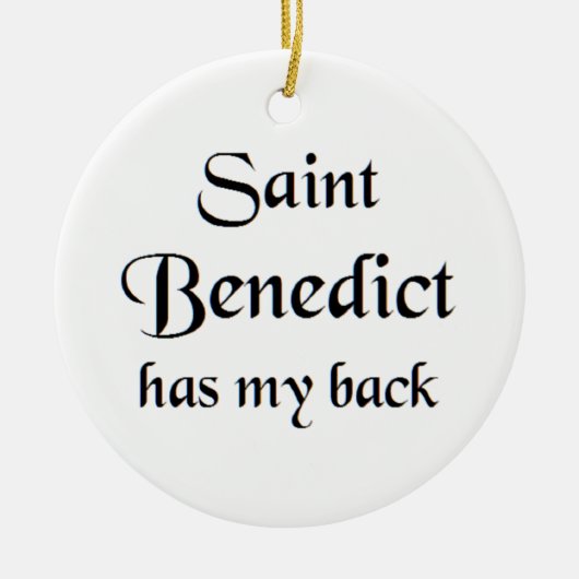 saint benedict セラミックオーナメント (正面)