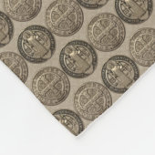 Saint Benedict Catholic Baby Blanket フリースブランケット (角)