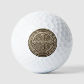 Saint Benedict Medal Golf Balls ゴルフボール (正面)