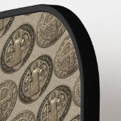 Saint Benedict Medal Pickleball Paddles ピックルボールラケット (左詳細)