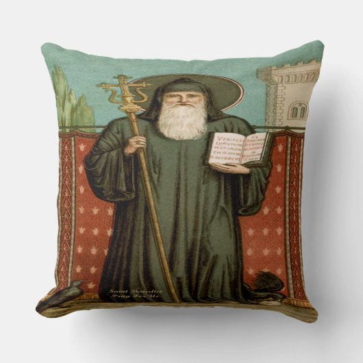 Saint Benedict of Nursia クッション (正面)
