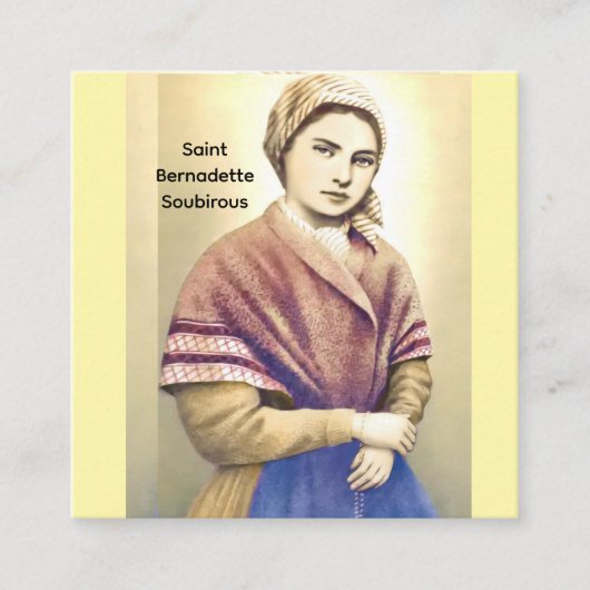 Saint Bernadette Soubirous エンクロージャーカード (正面)