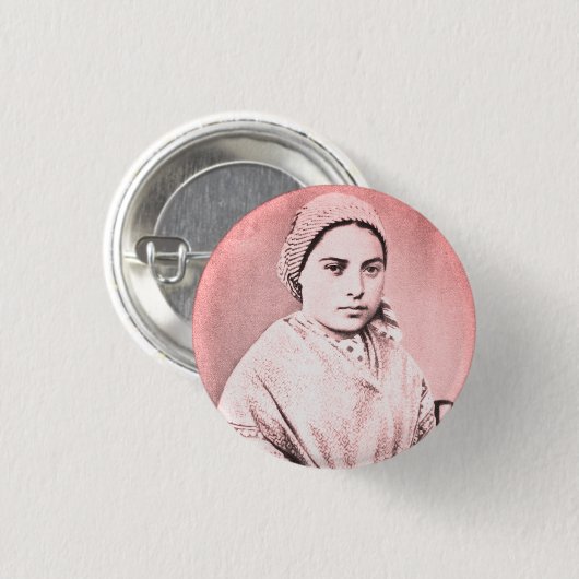 Saint Bernadette Soubirous as a child 缶バッジ (正面&裏面)