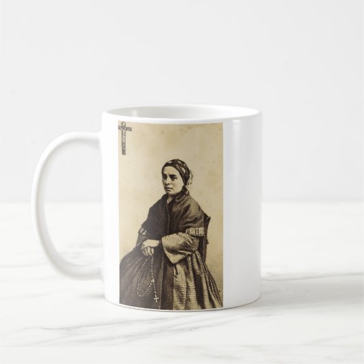 Saint Bernadette Soubirous Fine Art コーヒーマグカップ (左)