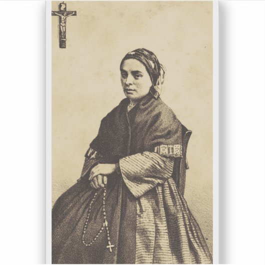 Saint Bernadette Soubirous Fine Art シール (正面)