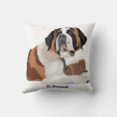 Saint BernardとKeg：準備する クッション (裏面)