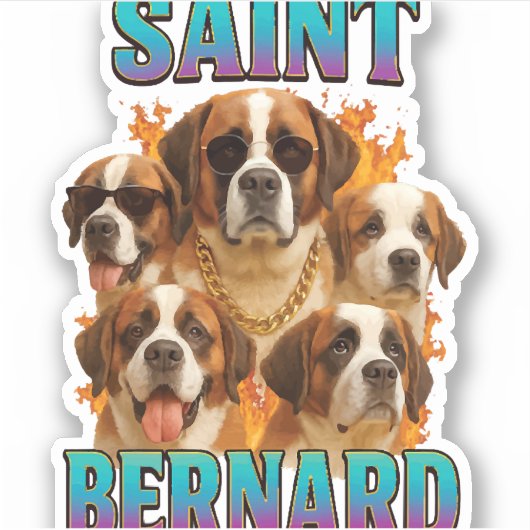 Saint Bernard  シール (正面)