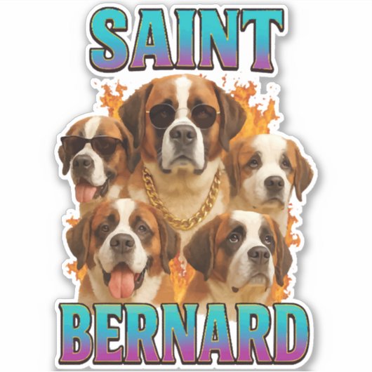 Saint Bernard  シール (正面)