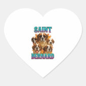 Saint Bernard  ハートシール (正面)