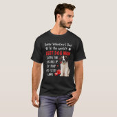 Saint Bernard Best Dog Mom Valentines Day Funny Pu Tシャツ (正面フル)