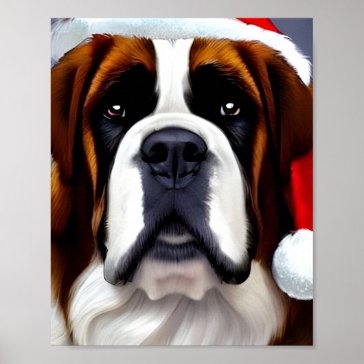 Saint Bernard Christmas ポスター (正面)