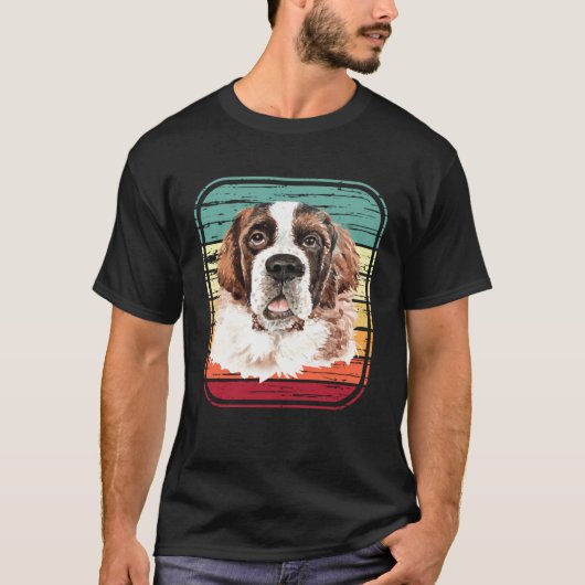Saint Bernard  Dog Mom or Dad St Bernard Tシャツ (正面)