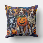 Saint Bernard Dogs in Halloween Costumes クッション (裏面)