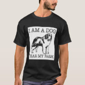 Saint Bernard funny dog lover gift Tシャツ (正面)