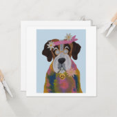 Saint Bernard Hippie カード (正面/裏面インサイチュ)