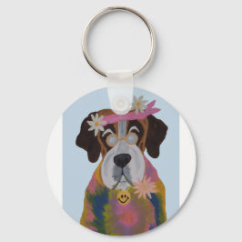 Saint Bernard Hippie キーホルダー