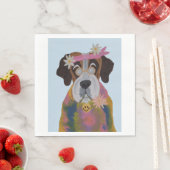 Saint Bernard Hippie スタンダードランチョンナプキン (インサイチュ)