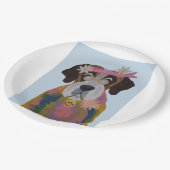 Saint Bernard Hippie ペーパープレート (アングル)