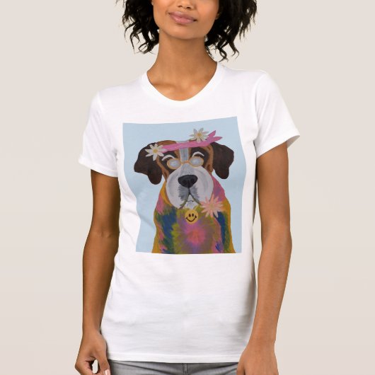 Saint Bernard Hippie Tシャツ (正面)