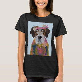 Saint Bernard Hippie Tシャツ