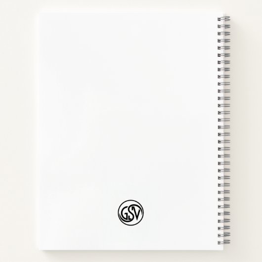 Saint Bernard Marble Statue Antique Style Notebook ノートブック (裏面)