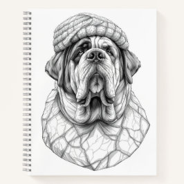 Saint Bernard Marble Statue Antique Style Notebook ノートブック